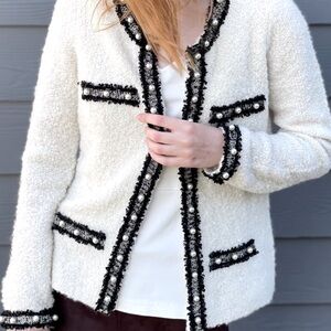 white sweater size S white house black market.